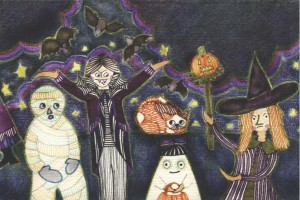 Halloween illustration by Annie Taylor